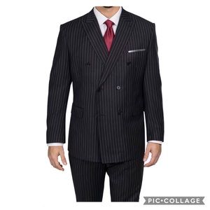 Steve Harvey Two Piece Pinstripe Suit